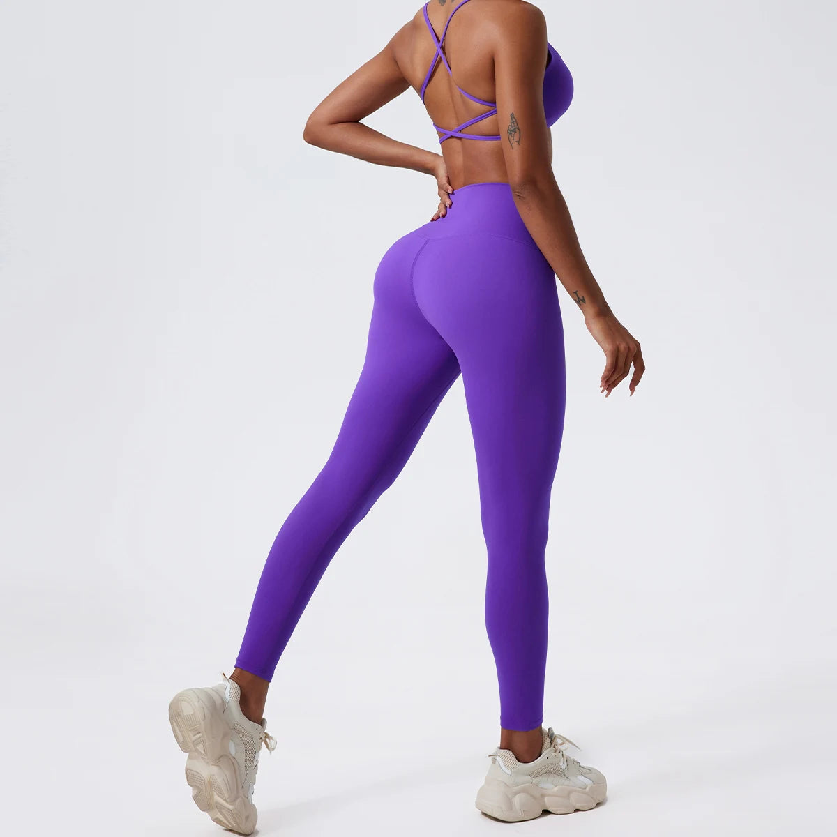 High Waist Butt Lift Leggings - Seamless Yoga Pants for Women - Just Fit 