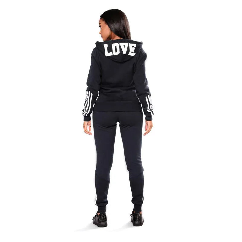 Women's Tracksuit Hooded Sweat Top & Sweatpants - Just Fit 
