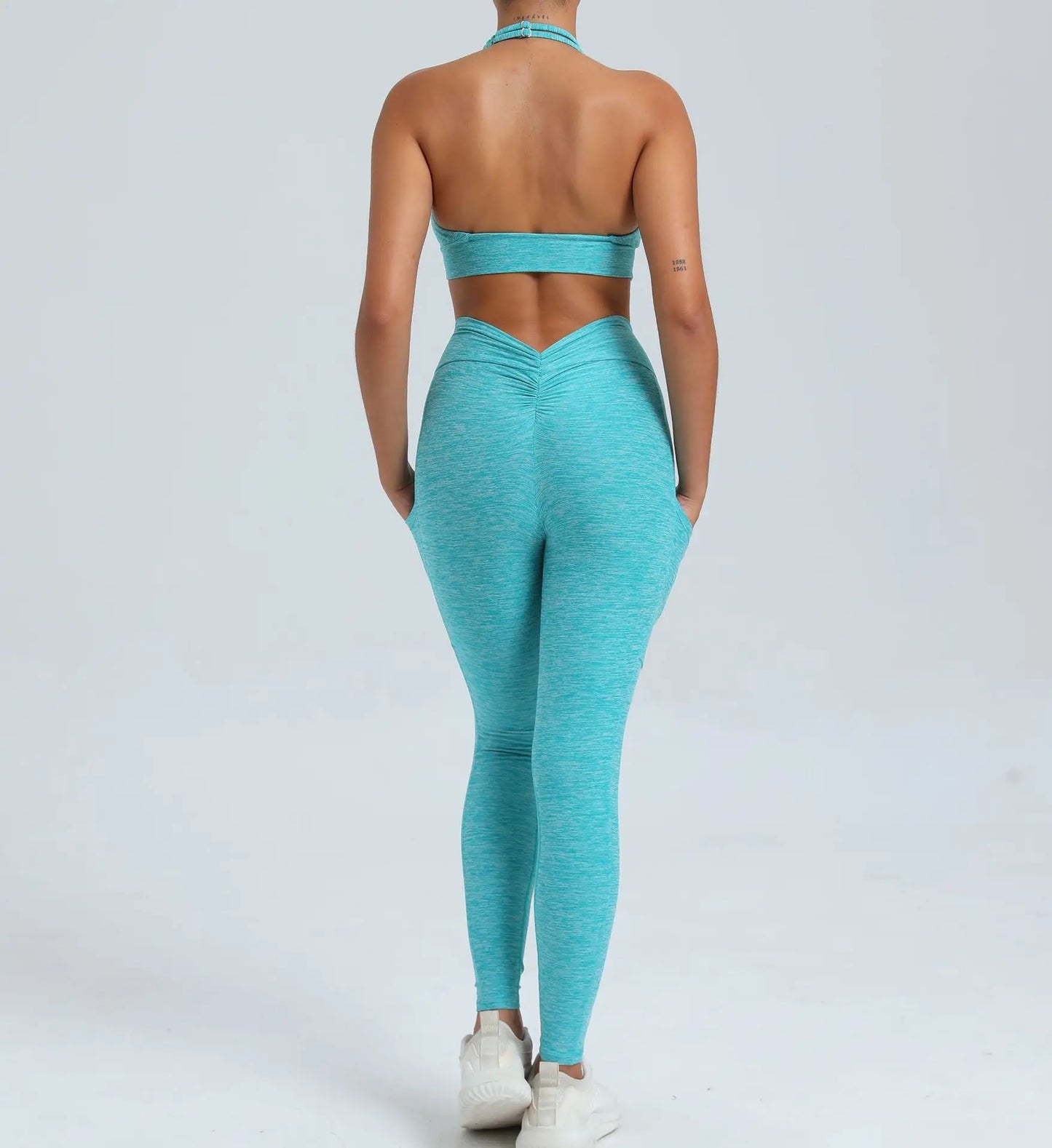 Women's Fitness Bra+High Waist Leggings Set - Just Fit 