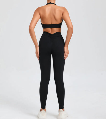 Women's Fitness Bra+High Waist Leggings Set - Just Fit 