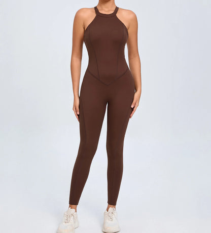 2025 Women's Halter Sports Romper - Just Fit 