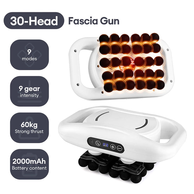 22-Head Fascia. High-Frequency Vibration Body Massage