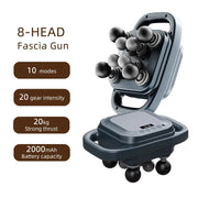 High-Power 16 Head Percussion Massager - 48kg Deep Tissue Relief