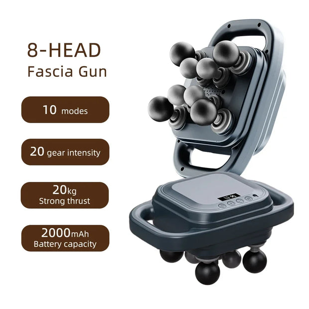 High-Power 16 Head Percussion Massager - 48kg Deep Tissue Relief