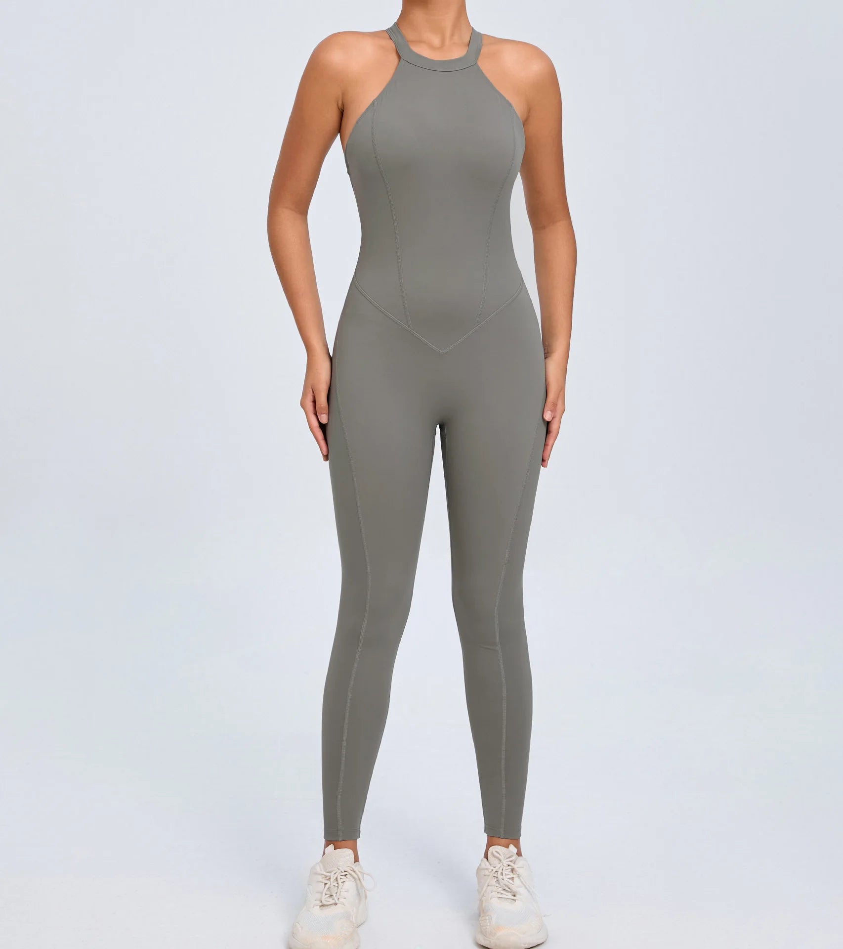 2025 Women's Halter Sports Romper - Just Fit 