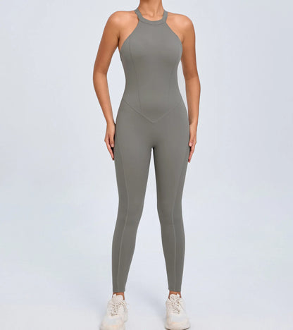 2025 Women's Halter Sports Romper - Just Fit 