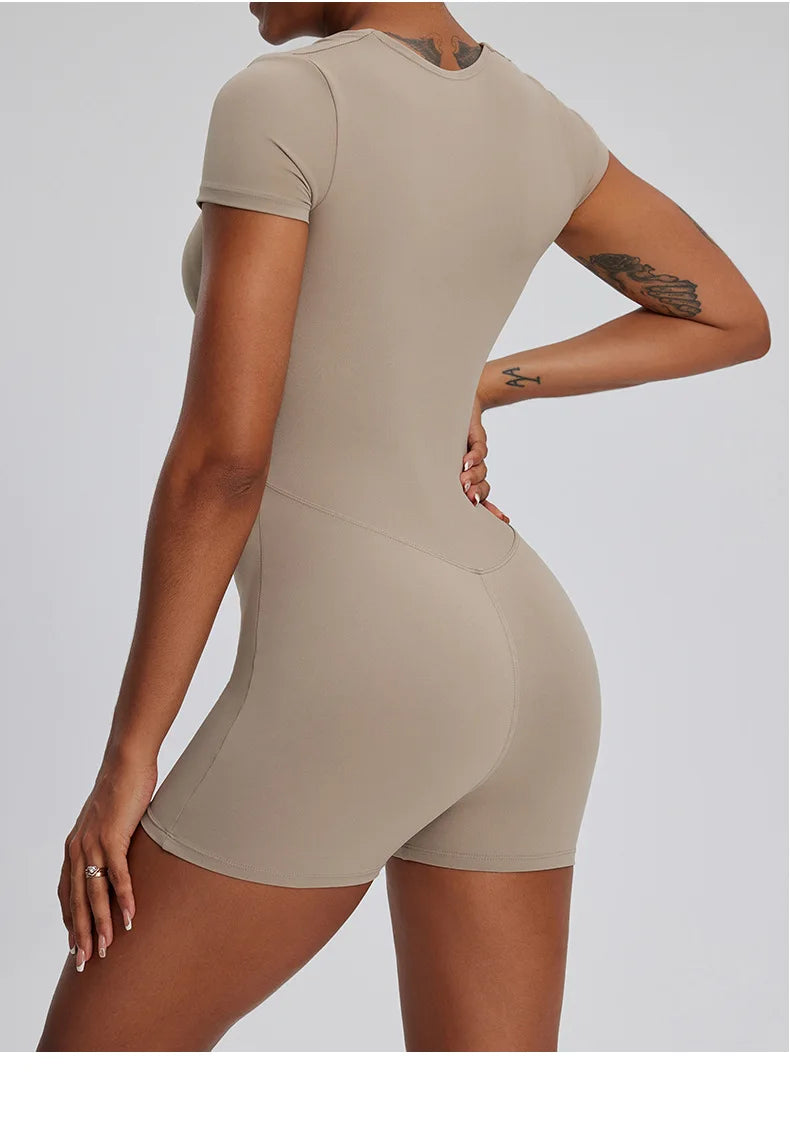 One-Piece Yoga Bodysuit - Just Fit 