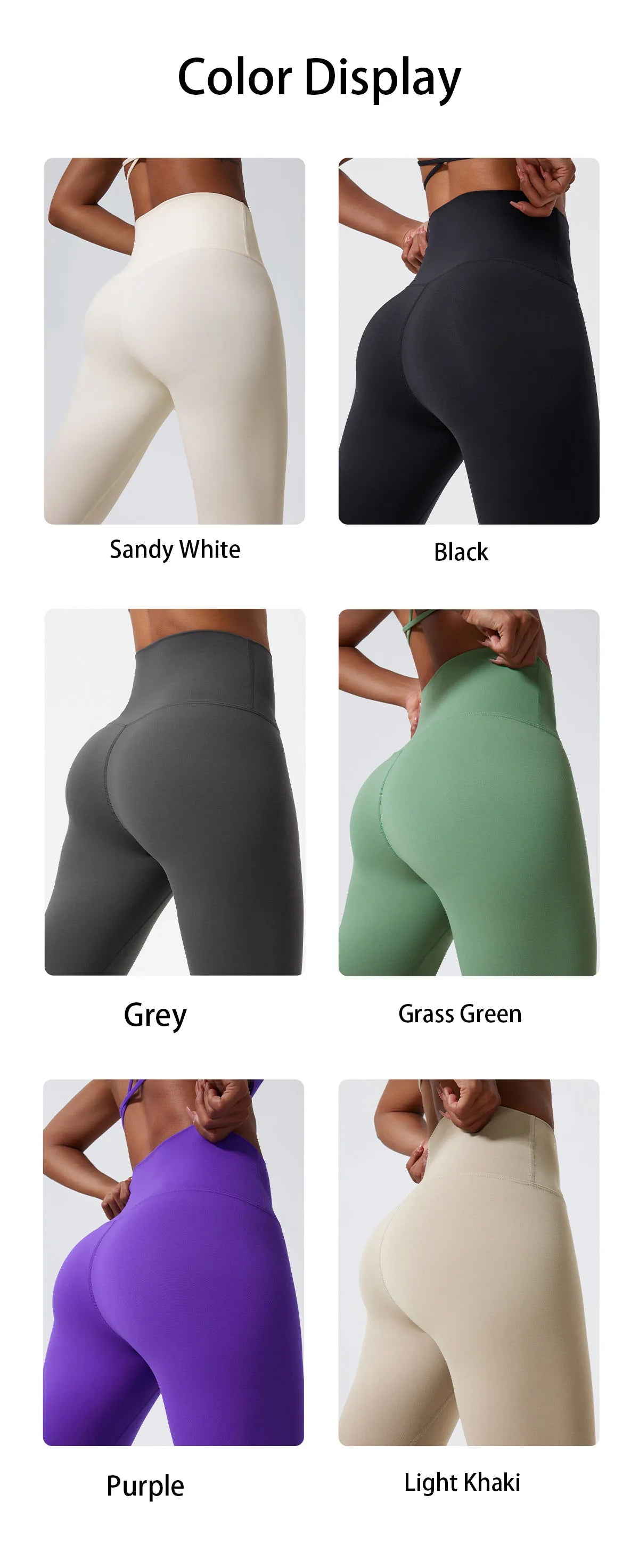 High Waist Butt Lift Leggings - Seamless Yoga Pants for Women - Just Fit 