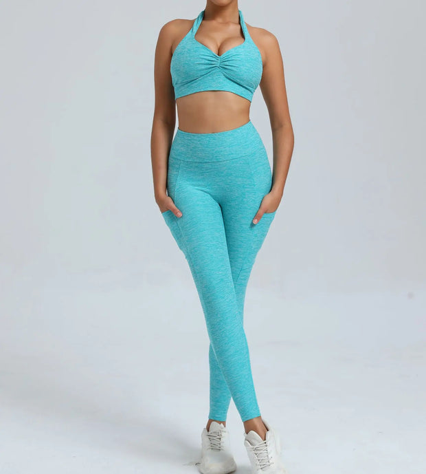 Women's Tracksuit Fitness Bra+High Waist Leggings