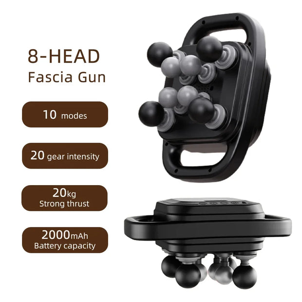 High-Power 16 Head Percussion Massager - 48kg Deep Tissue Relief