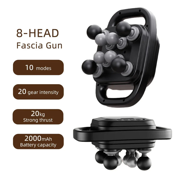 High-Power 16 Head Percussion Massager - 48kg Deep Tissue Relief