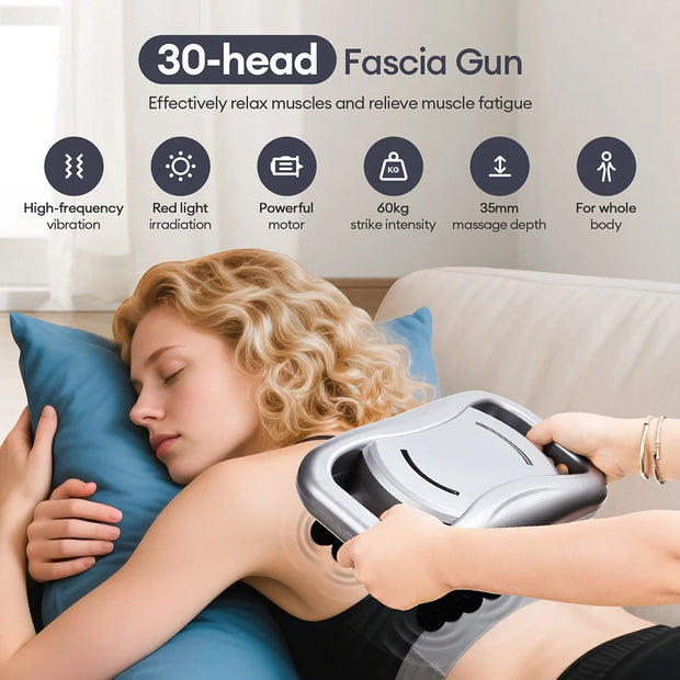 22-Head Fascia. High-Frequency Vibration Body Massage
