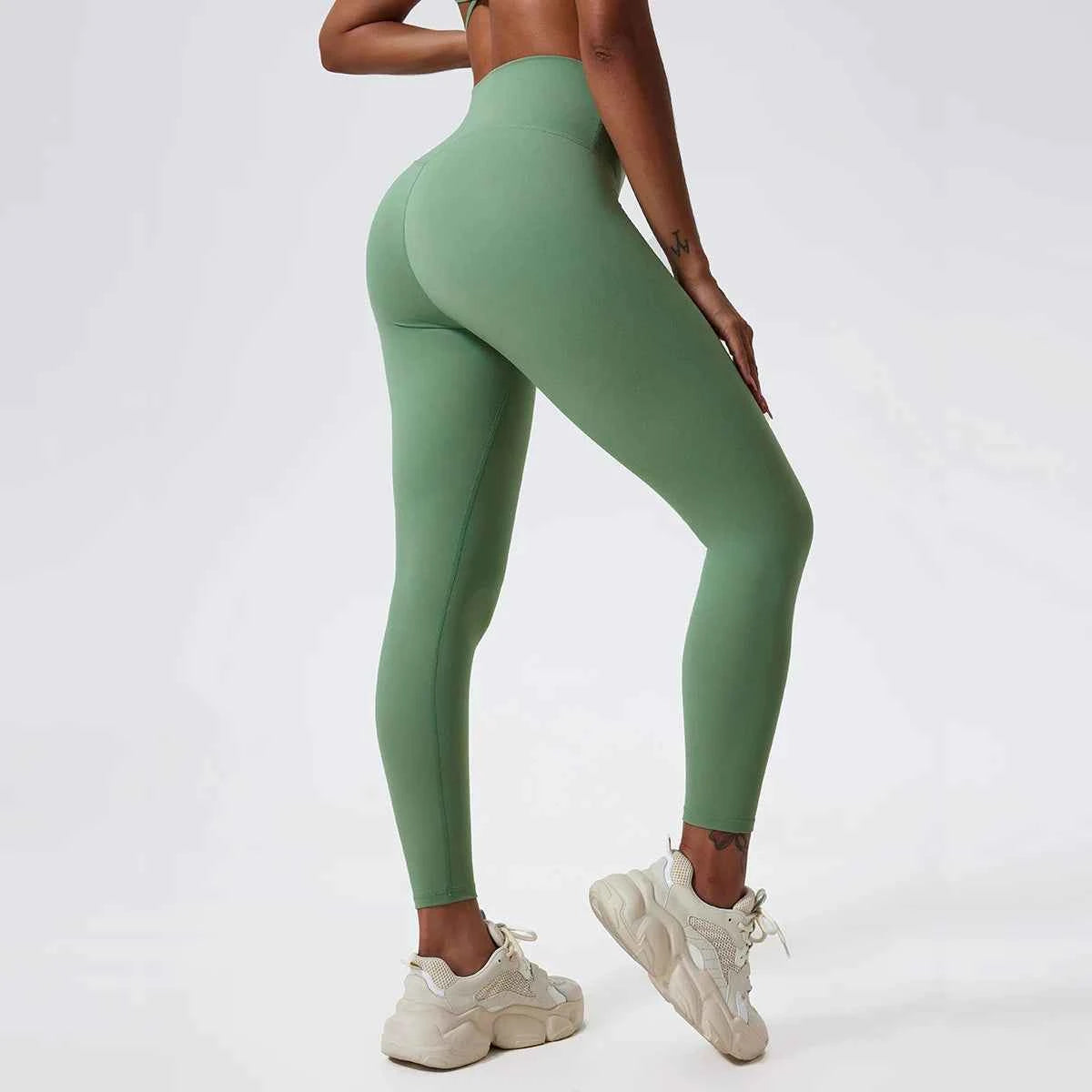 High Waist Butt Lift Leggings - Seamless Yoga Pants for Women - Just Fit 