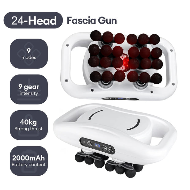 22-Head Fascia. High-Frequency Vibration Body Massage