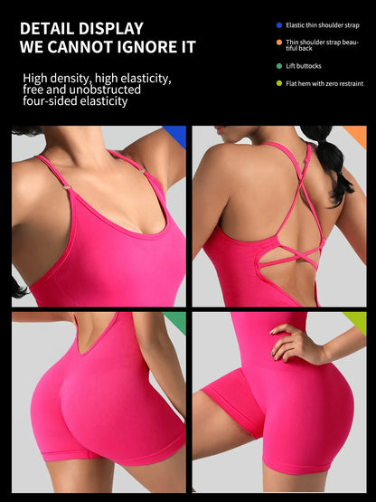 Women's One-Piece Yoga Jumpsuit - Just Fit 