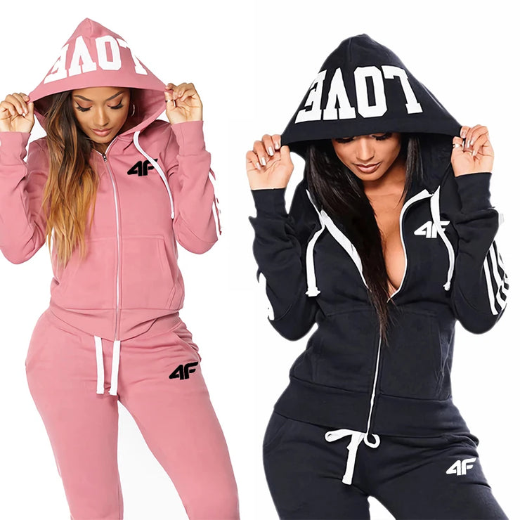 Women's Tracksuit Hooded Sweatshirt & Sweatpants
