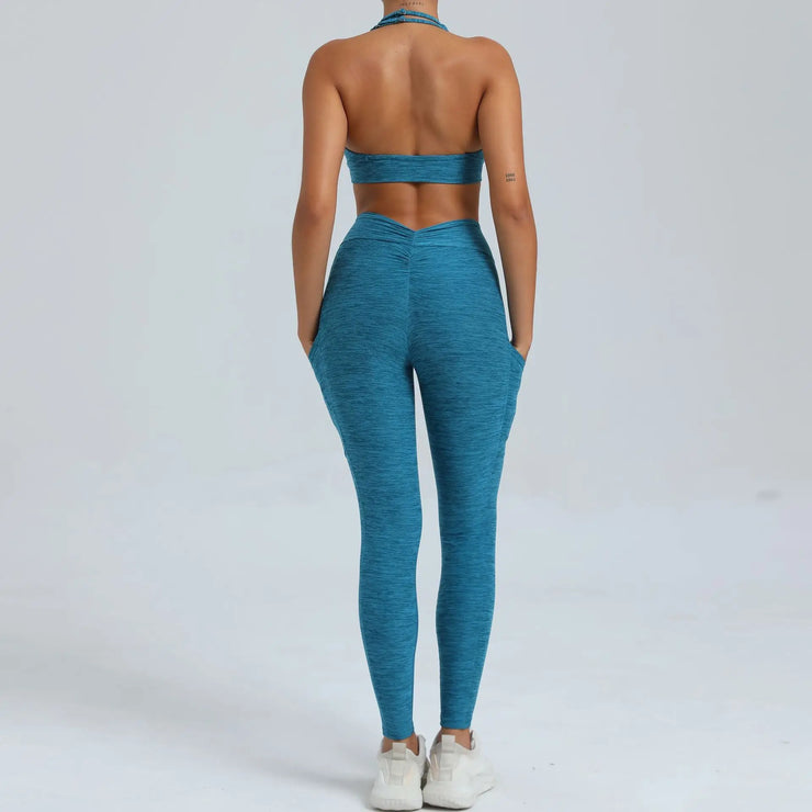 Women's Tracksuit Fitness Bra+High Waist Leggings