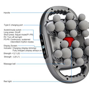 22-Head Fascia. High-Frequency Vibration Body Massage