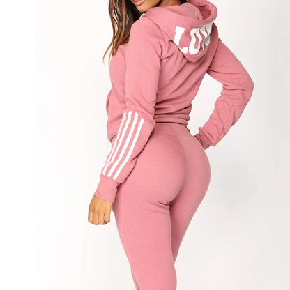 Women's Tracksuit Hooded Sweat Top & Sweatpants - Just Fit 