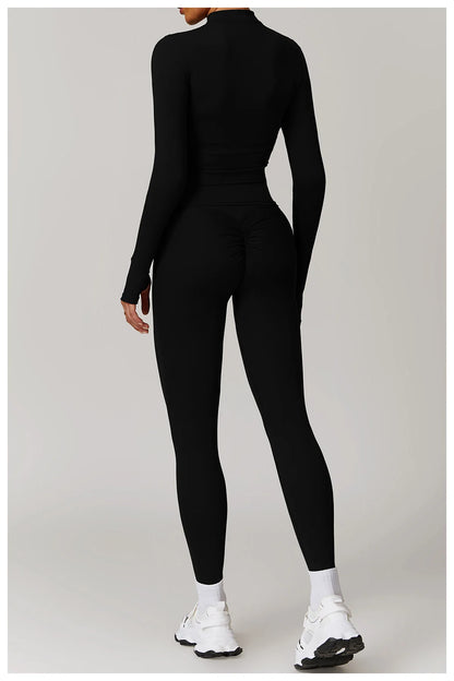 Long Sleeve Women’s Zip Jacket - Just Fit 