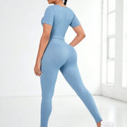 Women's Short Sleeve Top and Leggings set