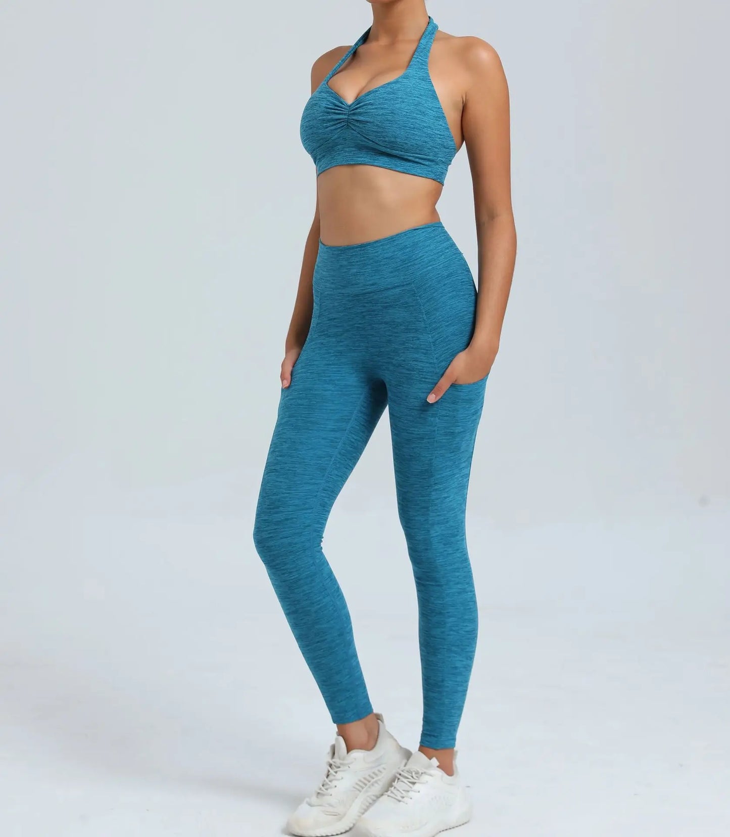 Women's Fitness Bra+High Waist Leggings Set - Just Fit 