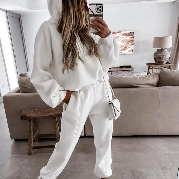 2025 Women's Hoodie Sports Top & Pants Tracksuit