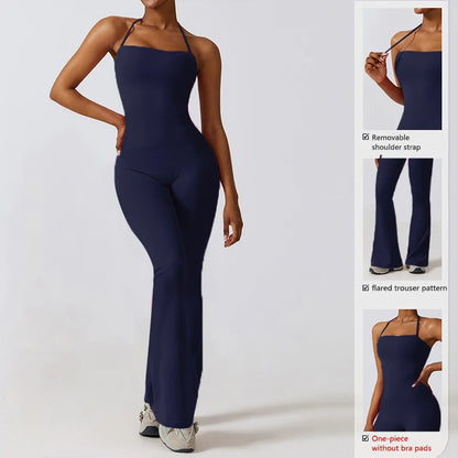 Women’s Sleeveless Yoga Jumpsuit - Just Fit 