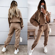 2025 Women's Hoodie Sports Top & Pants Tracksuit