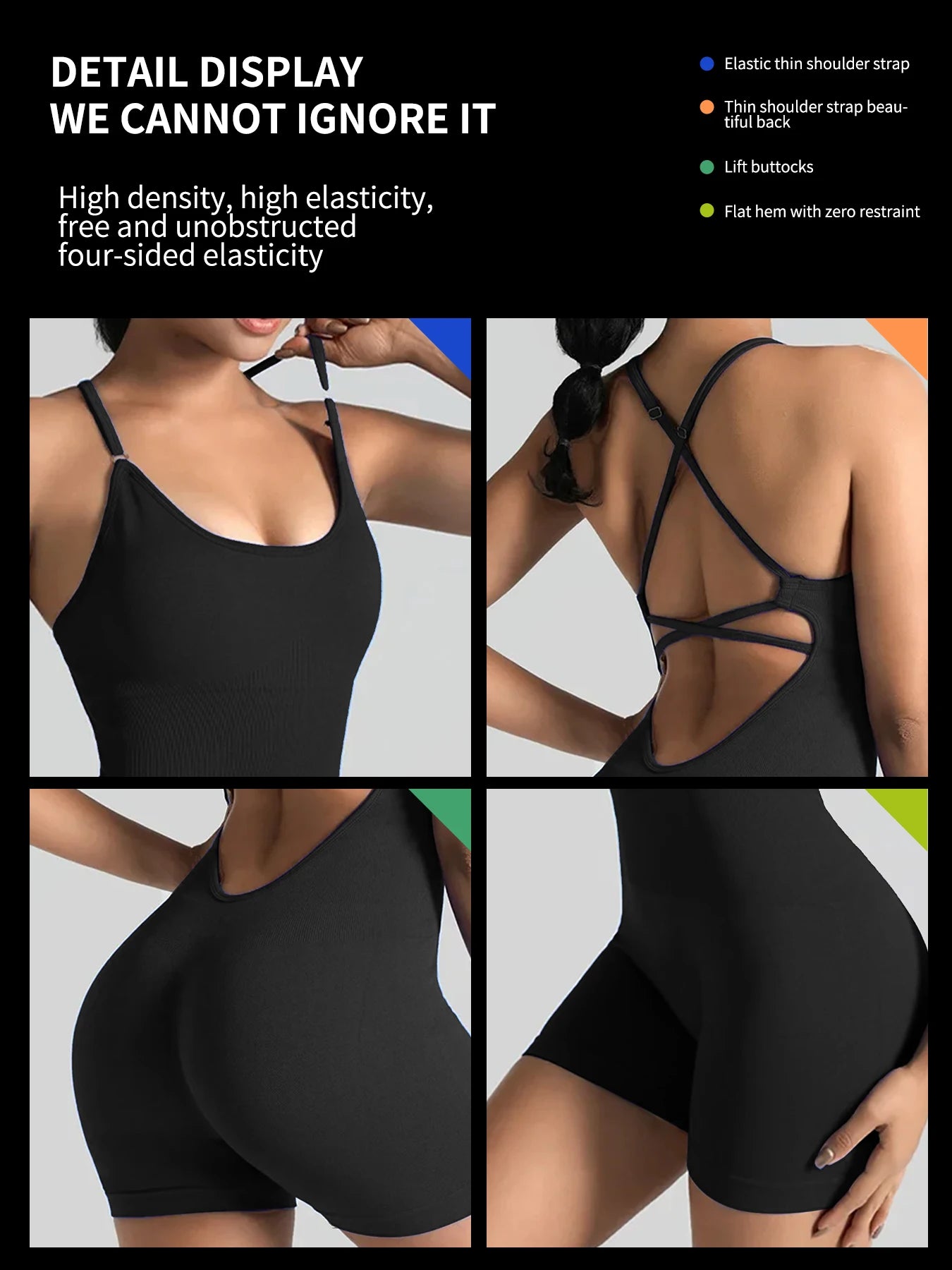 Women's One-Piece Yoga Jumpsuit - Just Fit 