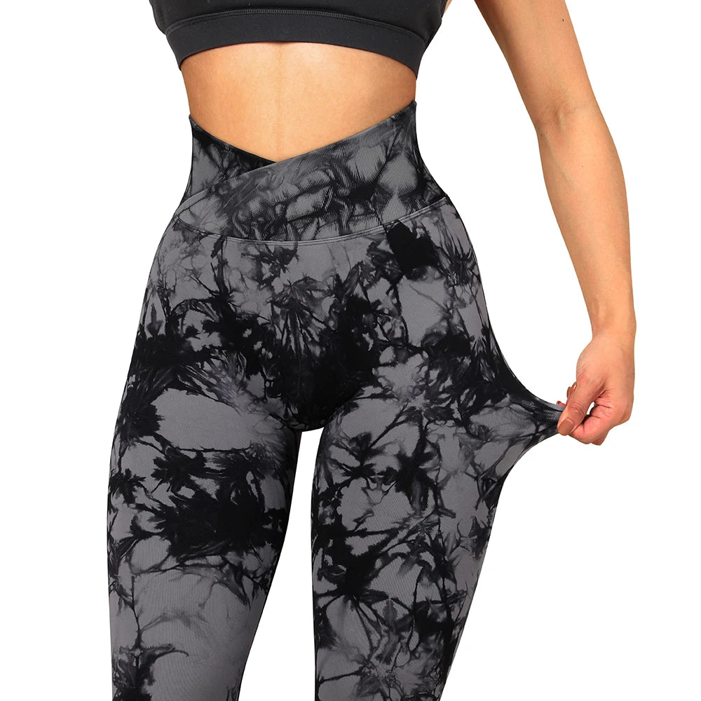 Woman’s Tie Dye Fitness Leggings - Just Fit 