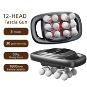 High-Power 16 Head Percussion Massager - 48kg Deep Tissue Relief
