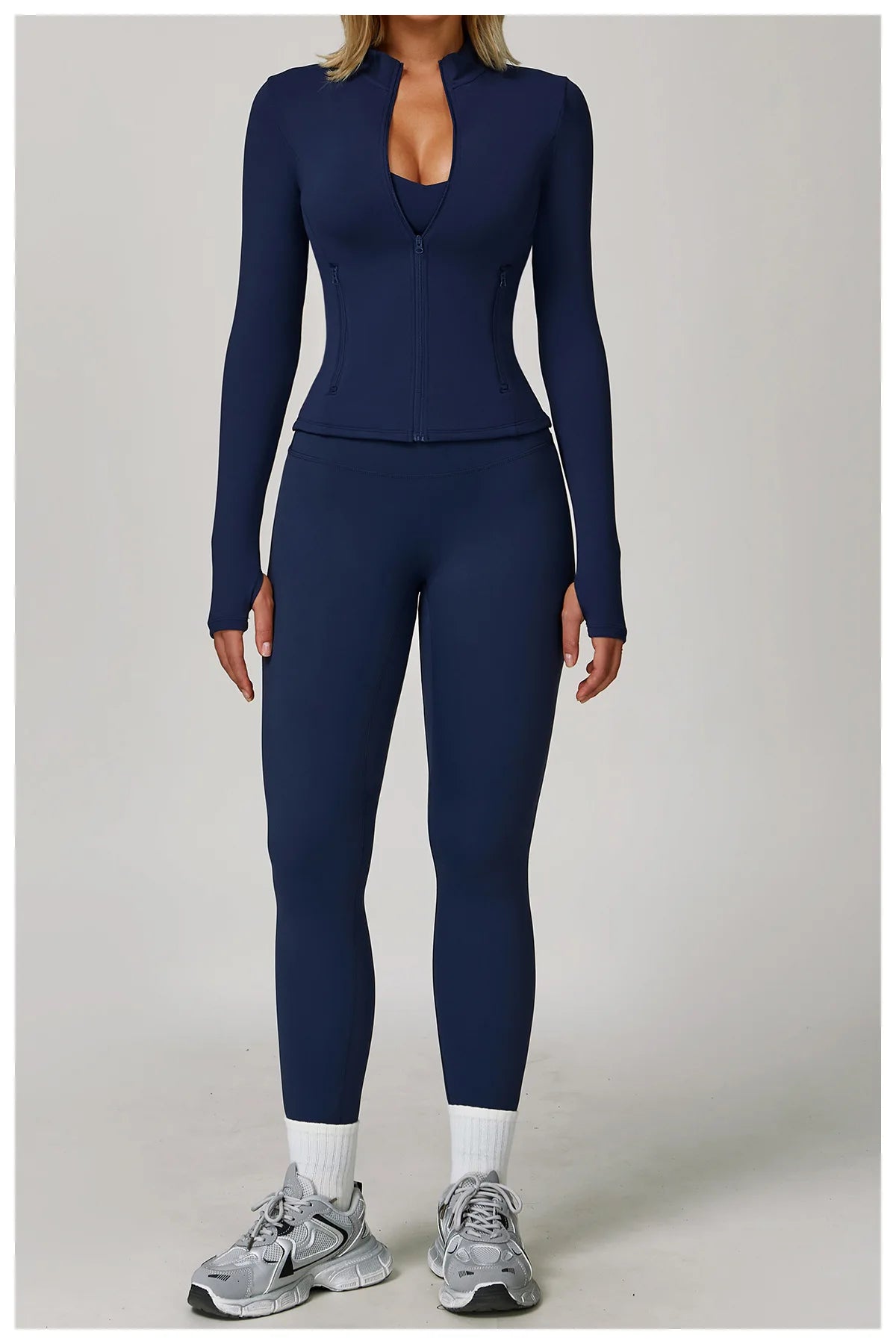 Long Sleeve Women’s Zip Jacket - Just Fit 