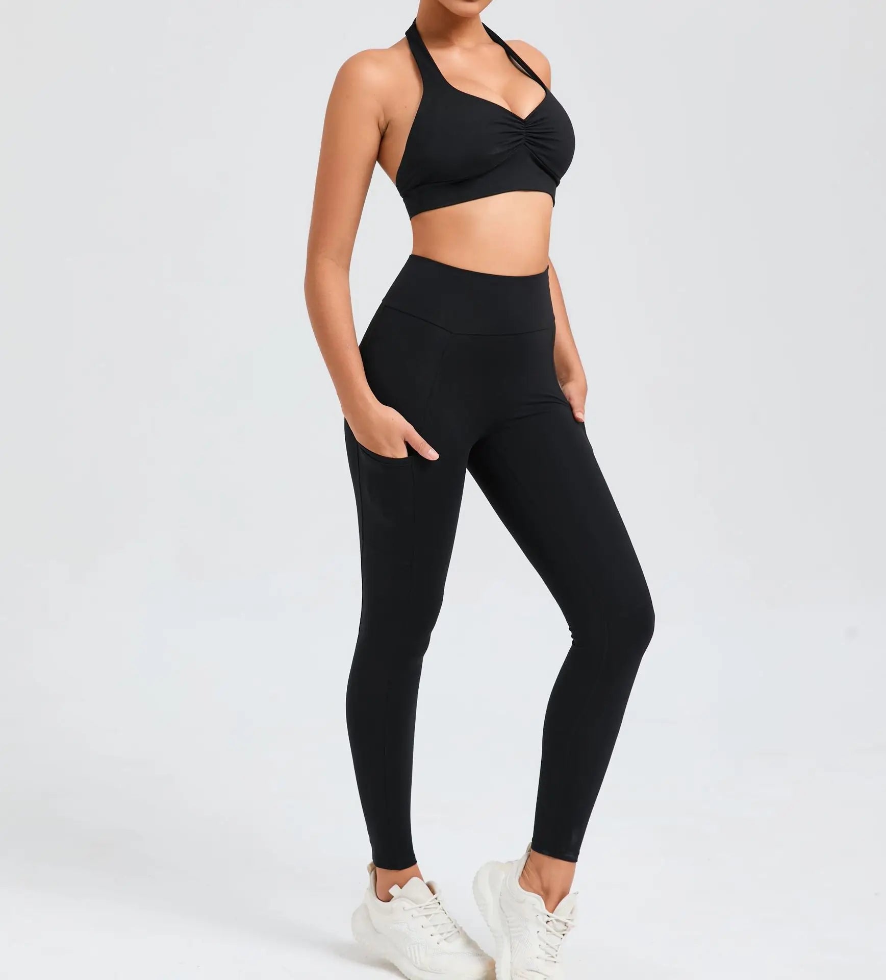 Women's Fitness Bra+High Waist Leggings Set - Just Fit 