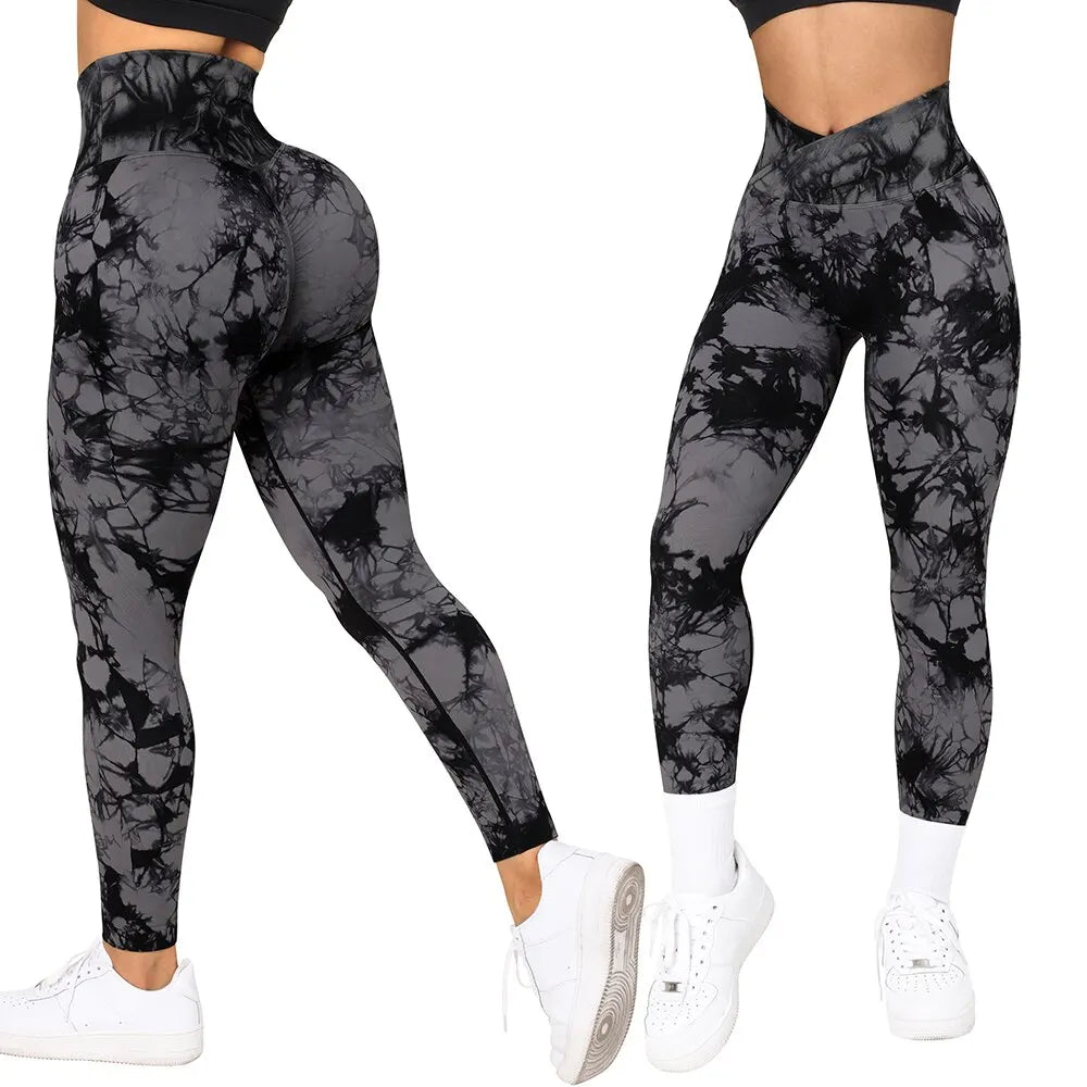 Woman’s Tie Dye Fitness Leggings - Just Fit 