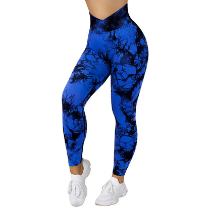 Woman’s Tie Dye Fitness Leggings - Just Fit 