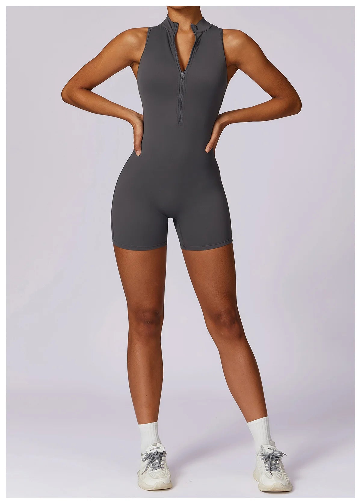 New V Back Scrunch Sports Jumpsuit Women - Just Fit 