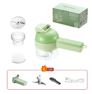 4In1 Electric Vegetable Cutter Set Handheld