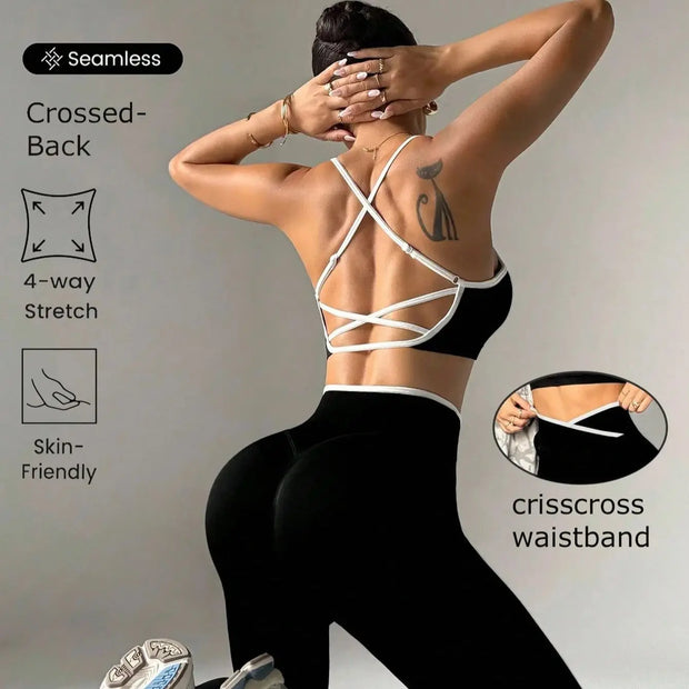 Women's Cross Back Top & Leggings