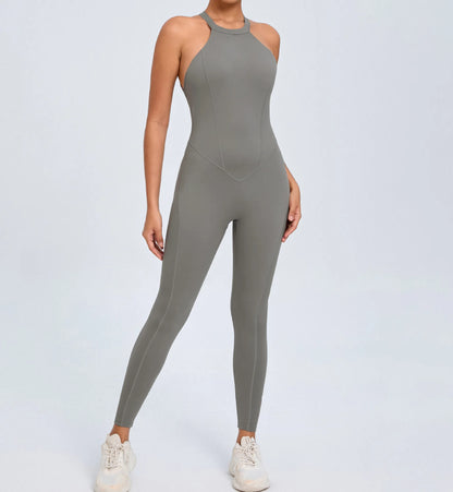 2025 Women's Halter Sports Romper - Just Fit 
