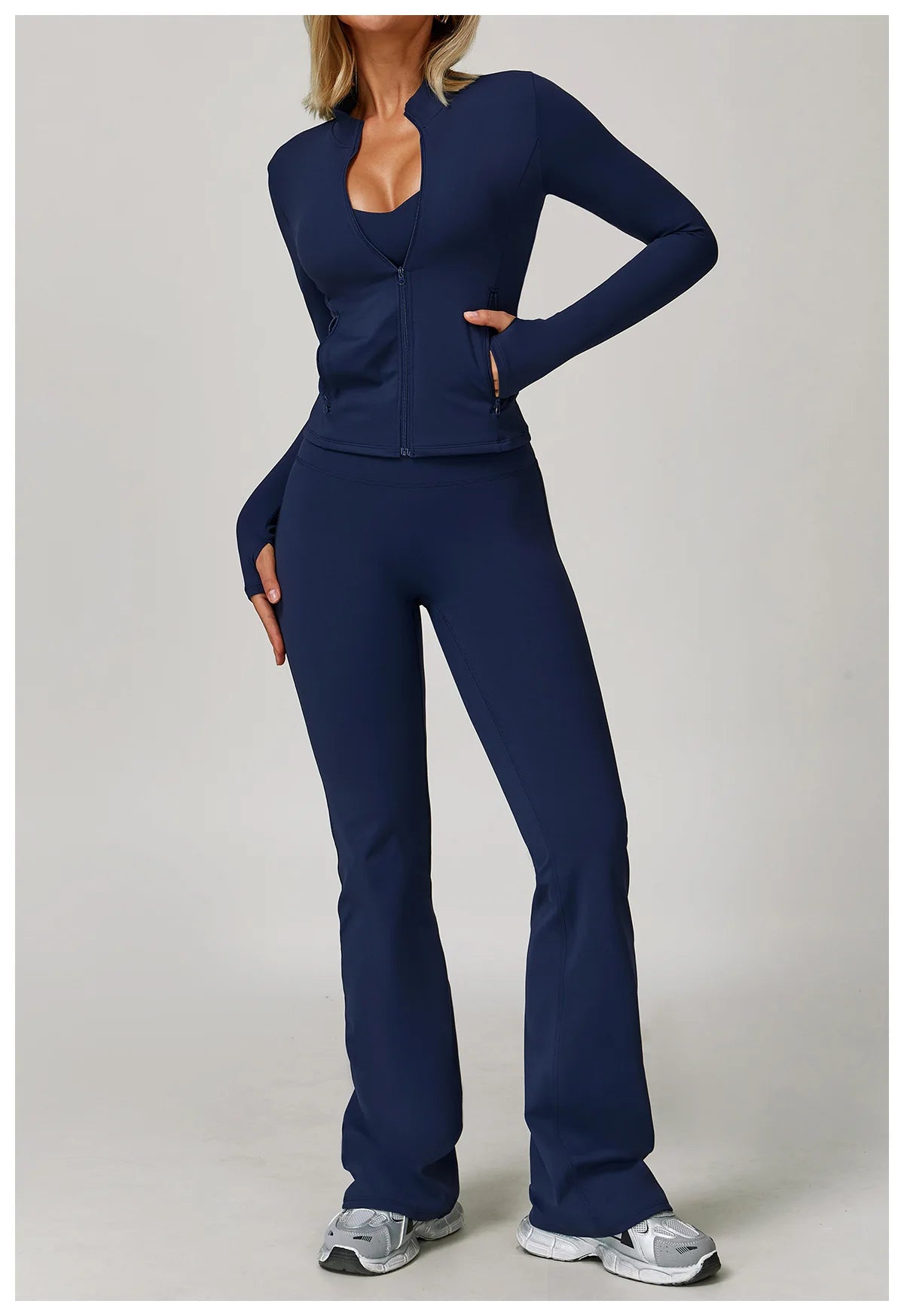 Long Sleeve Women’s Zip Jacket - Just Fit 