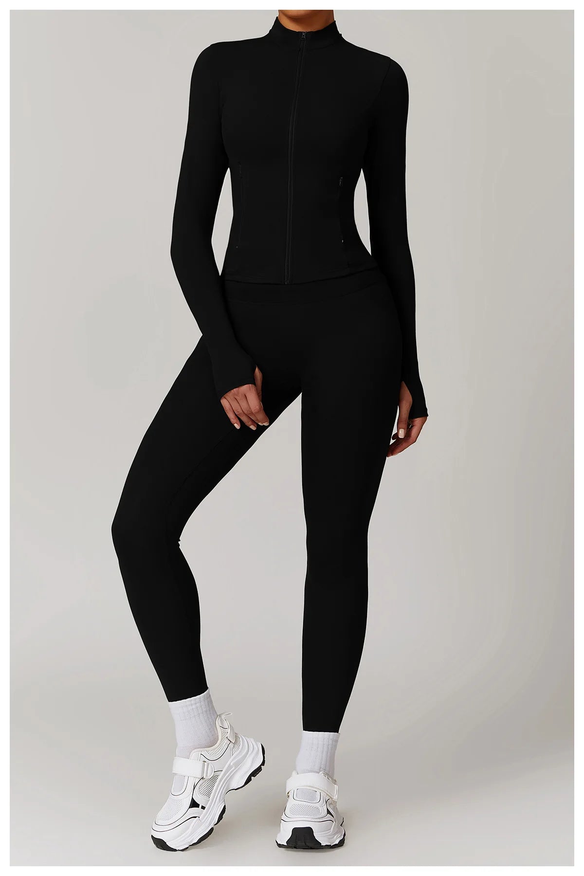 Long Sleeve Women’s Zip Jacket - Just Fit 