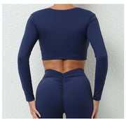 Women’s Long Sleeve Gym Crop Top