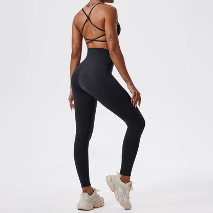 High Waist Butt Lift Leggings - Seamless Yoga Pants for Women - Just Fit 