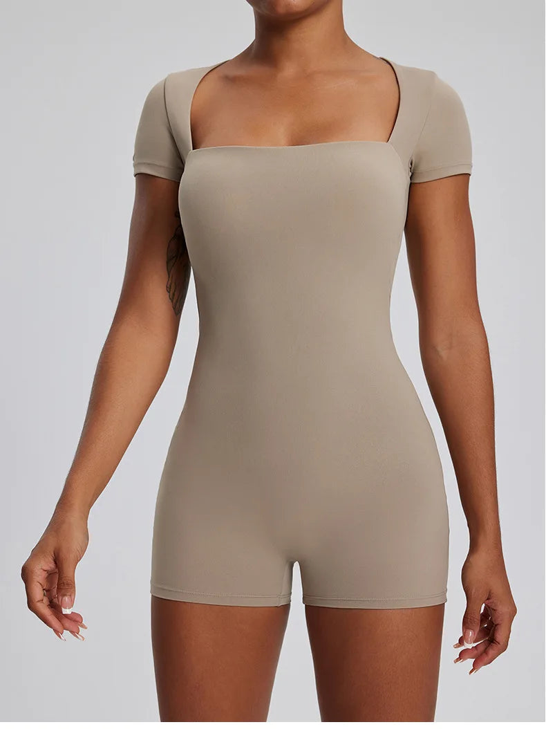 One-Piece Yoga Bodysuit - Just Fit 