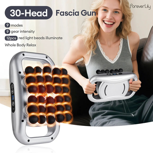 22-Head Fascia. High-Frequency Vibration Body Massage