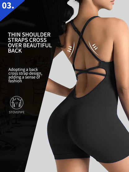 Women's One-Piece Yoga Jumpsuit - Just Fit 