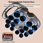 Fascia Muscle Massager Gun Sixteen-head High Frequency