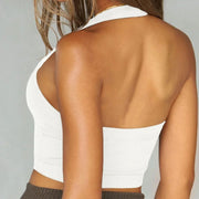 Women’s Tank Top Halter Crop Top