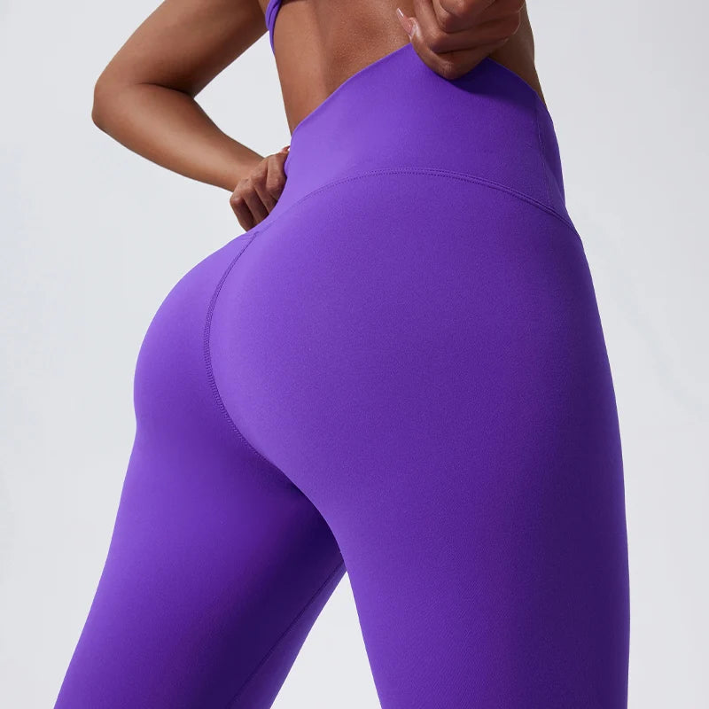 High Waist Butt Lift Leggings - Seamless Yoga Pants for Women - Just Fit 